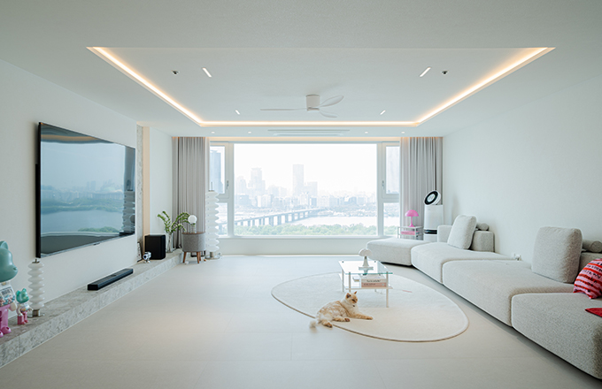 5성급 호텔 부럽지 않은 한강뷰 55평 아파트 인테리어