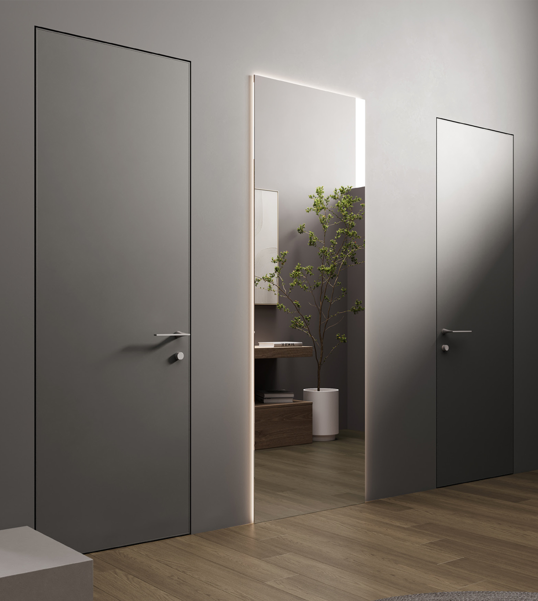 AL 모듈러 히든 문틀