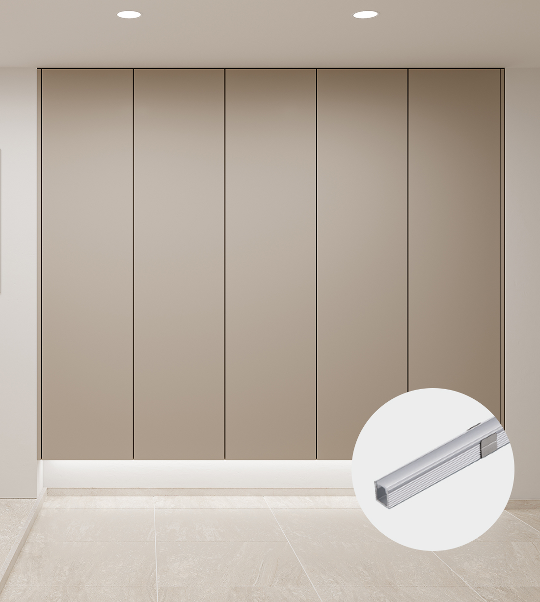 슬림노출 프로파일 세트 8x9