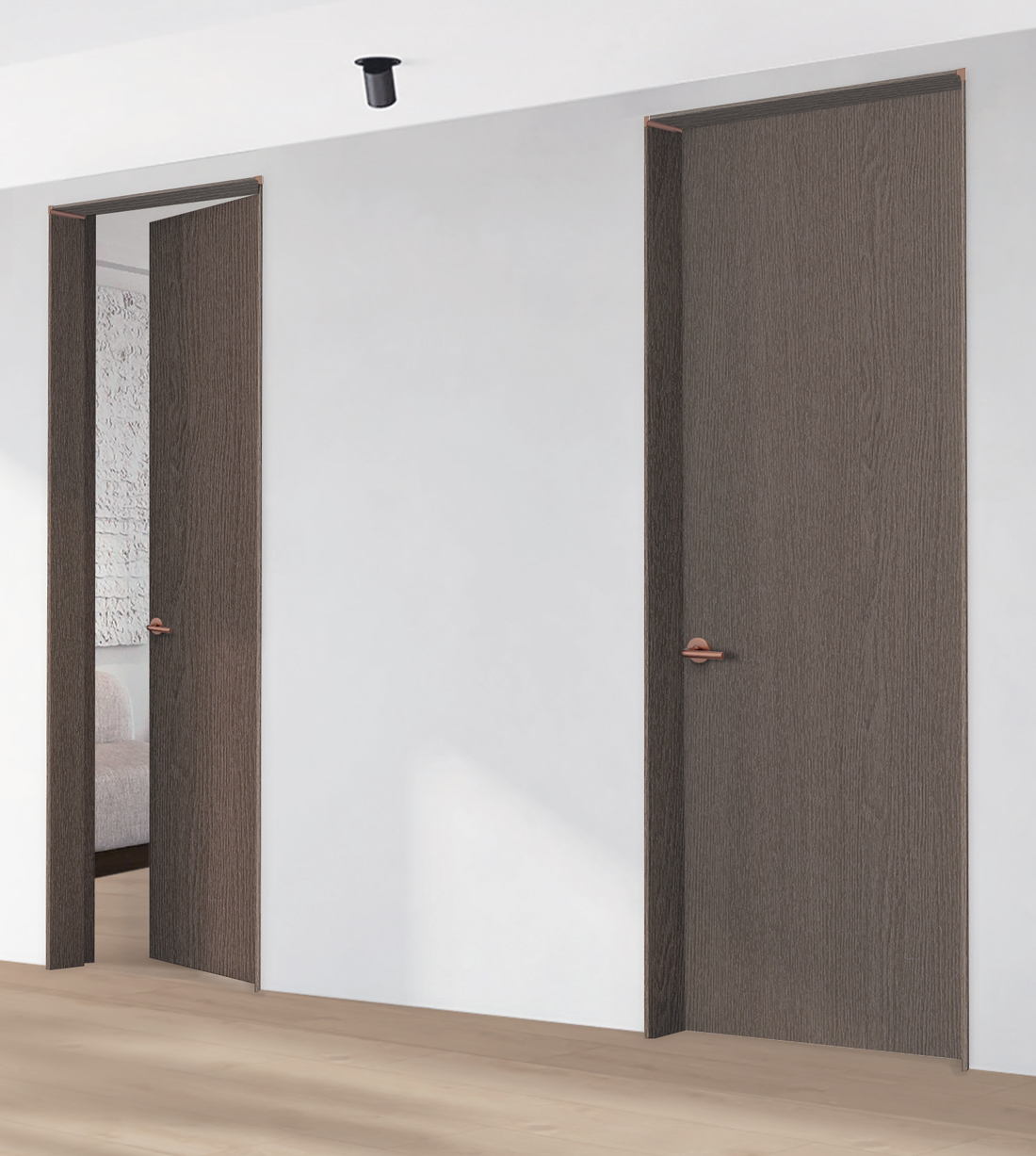 발포 슬림 문틀 + 금속 커넥터 (옵션)