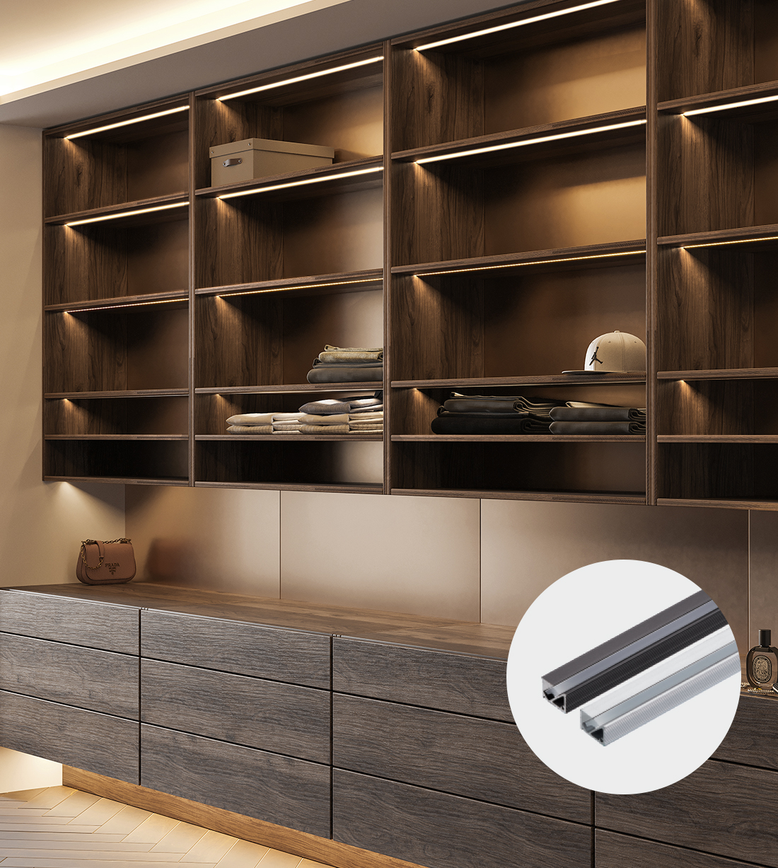 슬림매립 45도 프로파일 세트 14x9