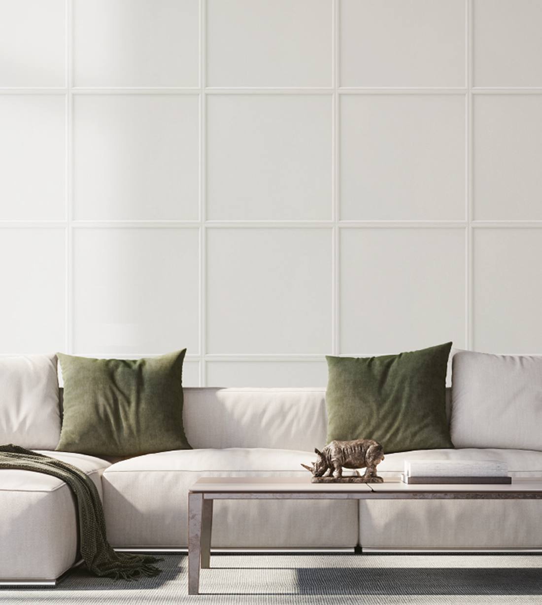 Frame wall / FW570 Plain / FW200 Side panel / FW25 Cover moulding / WA-06 Cream white