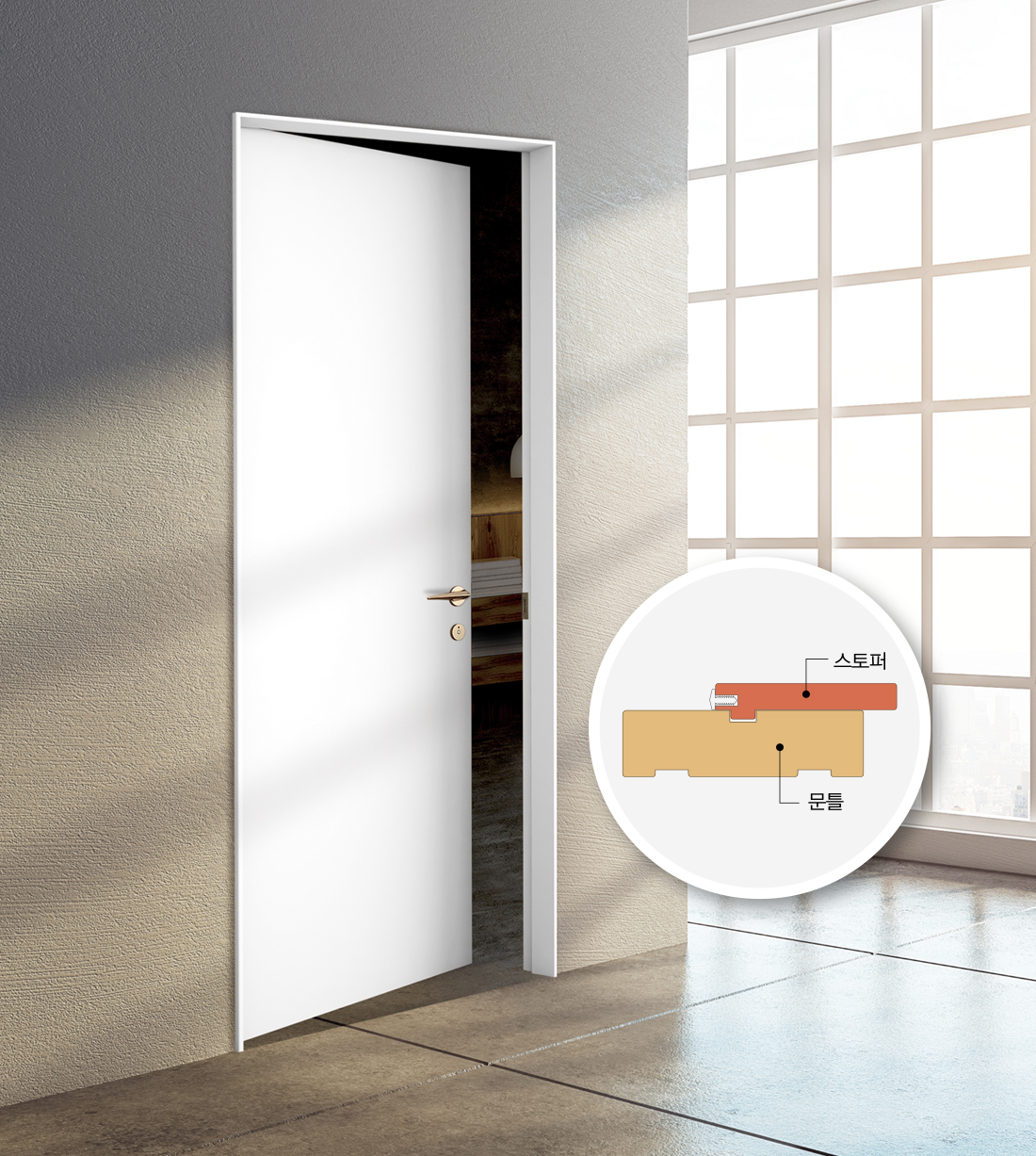 Wooden Slim Door Frame